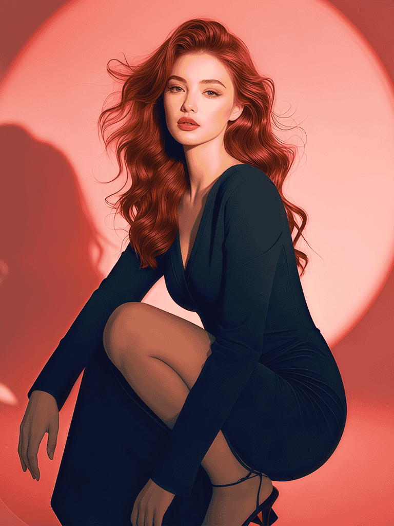 AI Portrait Style Glamorous