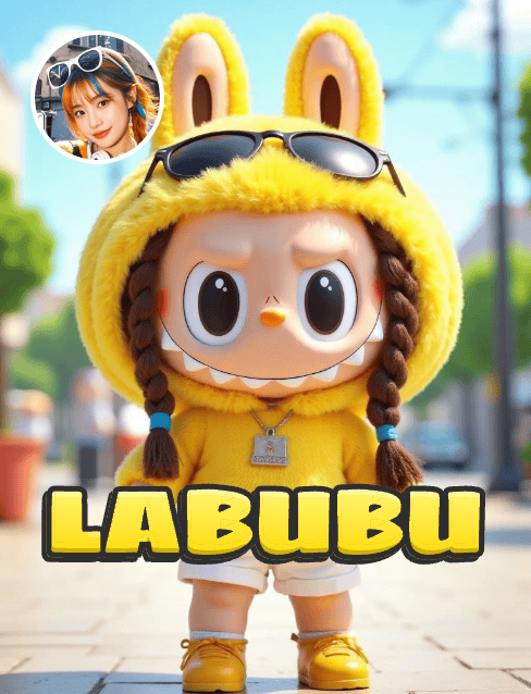 Labubu AI Filter Transformation Example